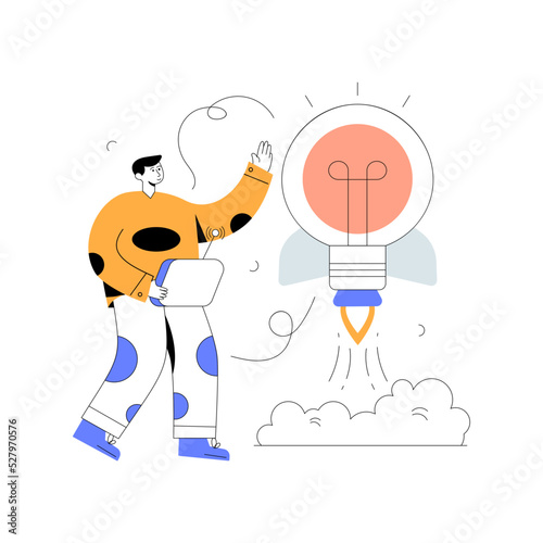 Trendy flat illustration of decision making 