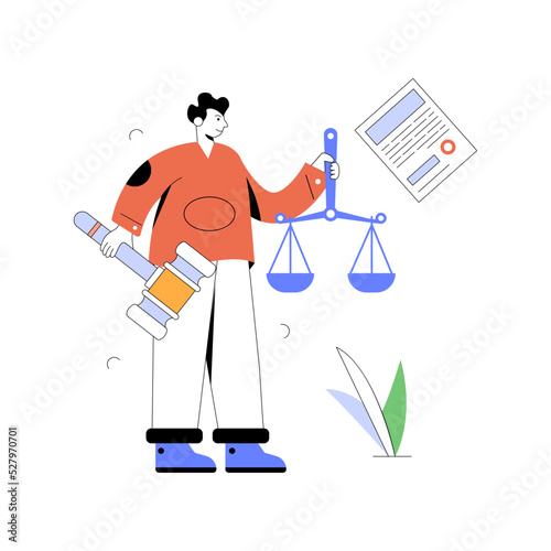 A character based flat illustration of business discussion 