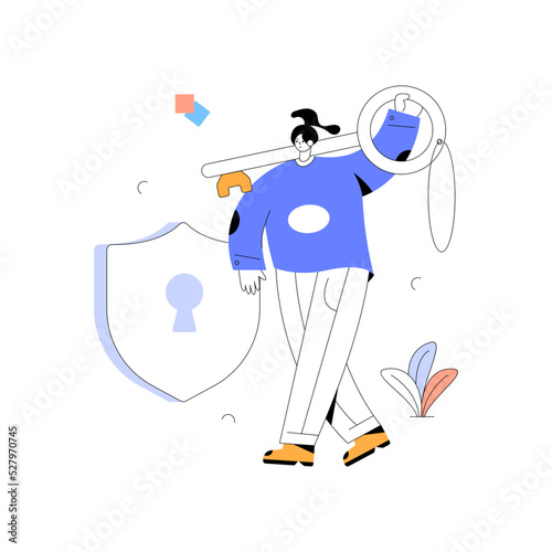 A character based flat illustration of business discussion 