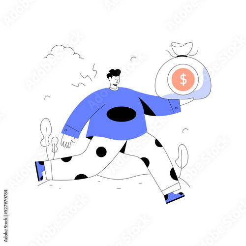 A character based flat illustration of business discussion 