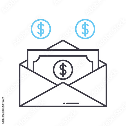 suborn line icon, outline symbol, vector illustration, concept sign