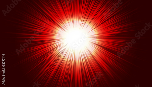 Rad light modern light effect with rays, sun . Easy replacement of the background.