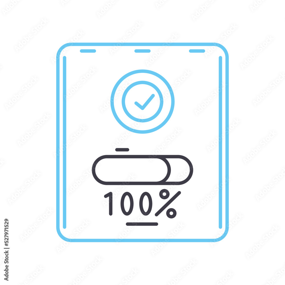 success web message line icon, outline symbol, vector illustration, concept sign success web message line icon, outline symbol, vector illustration, concept sign