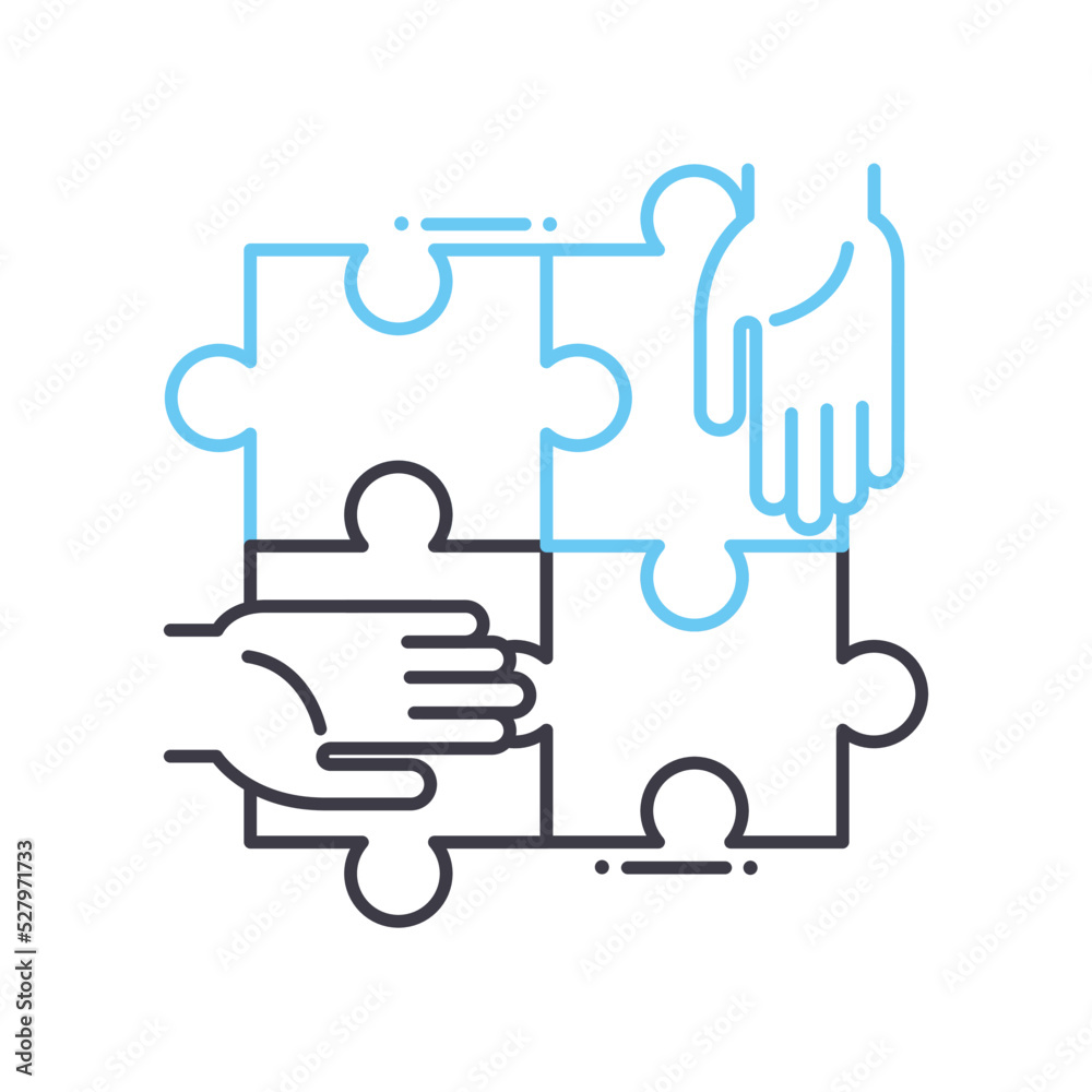 team building line icon, outline symbol, vector illustration, concept sign team building line icon, outline symbol, vector illustration, concept sign