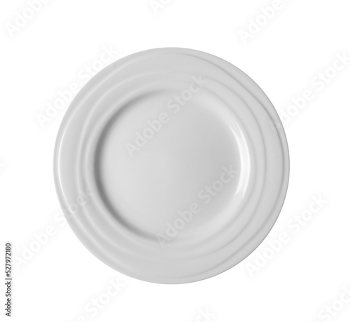 White plate on ransparent png