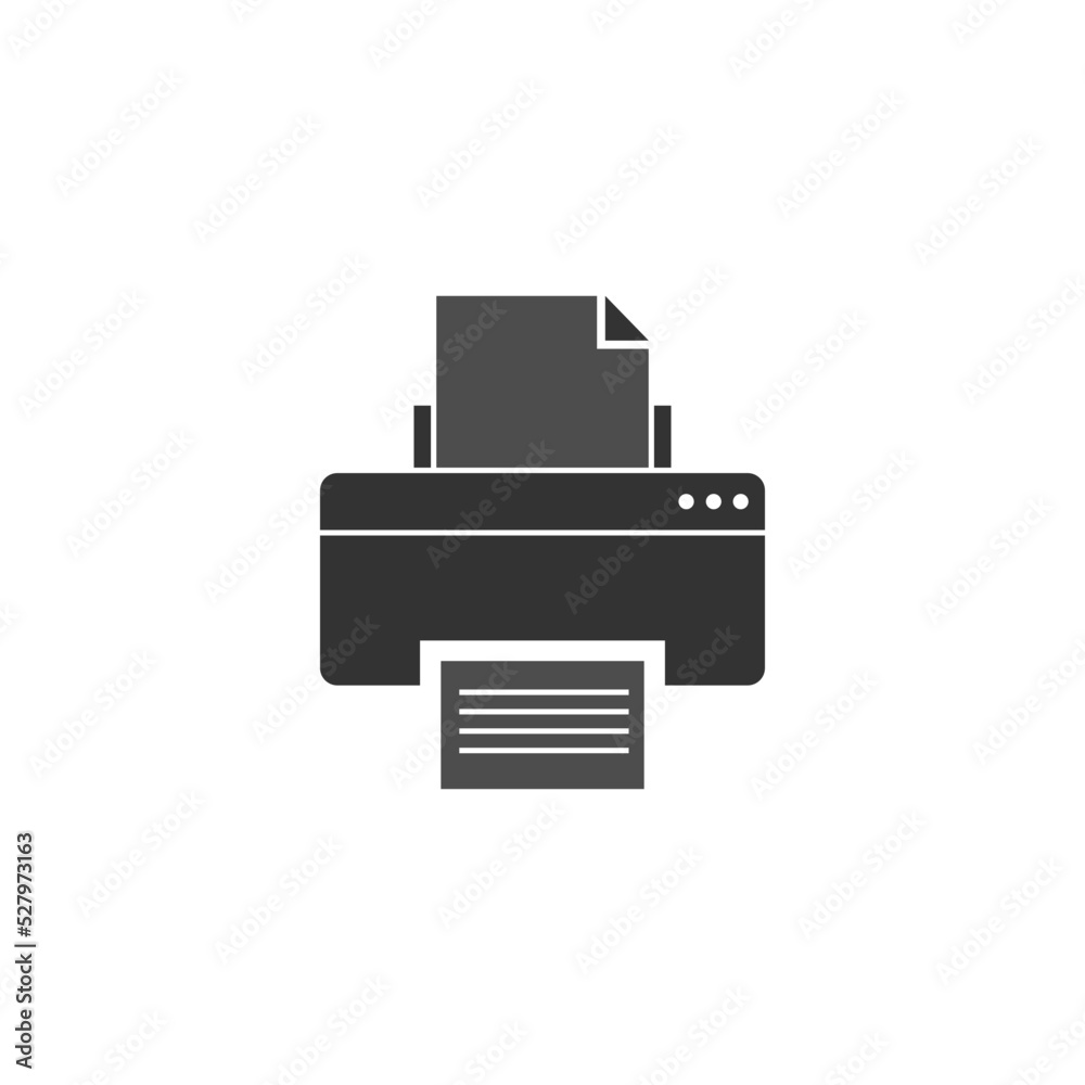 Printer icon design illustration Printer icon design illustration
