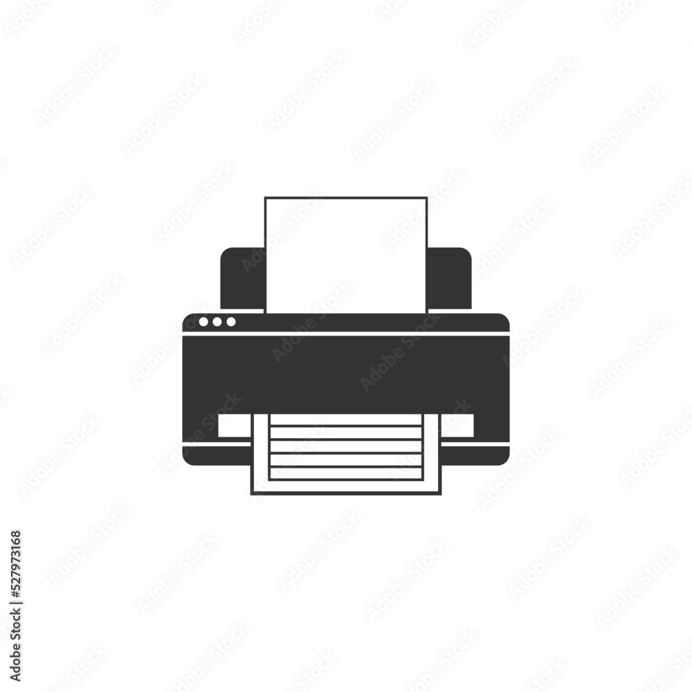 Printer icon design illustration Printer icon design illustration