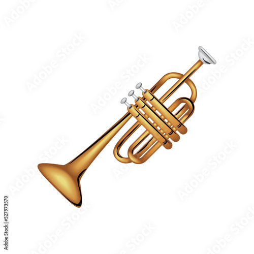 realistic trumpet instrument