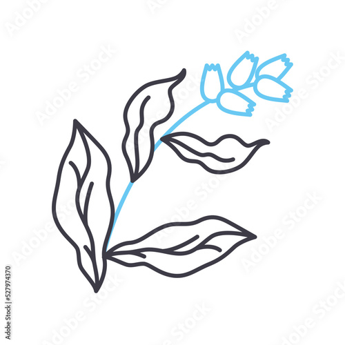 tabacco line icon, outline symbol, vector illustration, concept sign
