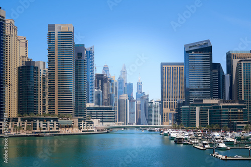 architecture dubai marina in arab emirates cityscape © Igor