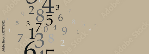background with numbers in rhythmic dimensions.	
