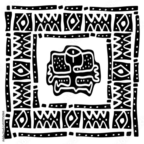 seamless pattern with african motifs	