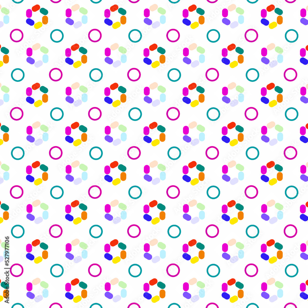 seamless pattern with colorful circles,vector illustration