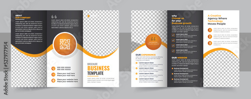 Brochure design, brochure template, creative tri-fold, trendy brochure design