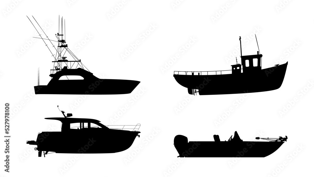yacht silhouette vector