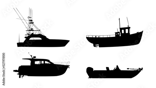 Fishing Boat Silhouette