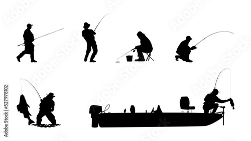 Man Fishing Silhouette