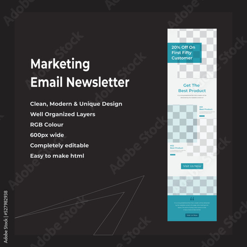 Email Newsletter Template For Email marketing