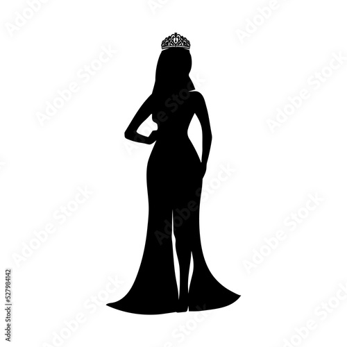 Silhouette of a beauty queen 2.