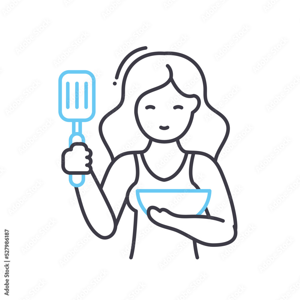 wife line icon, outline symbol, vector illustration, concept sign wife line icon, outline symbol, vector illustration, concept sign