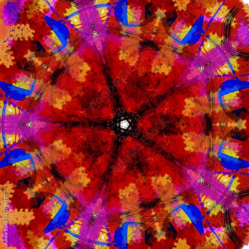 Abstract graphic trendy painting design 