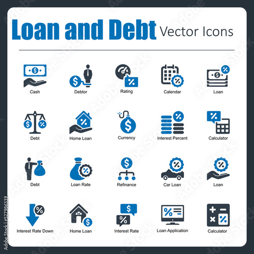 Loan and Debt Fototapet