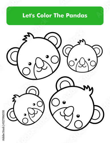 Cute Koala Coloring Book Page In Letter Page Size. Children Coloring Worksheet. Premium Vector Element.