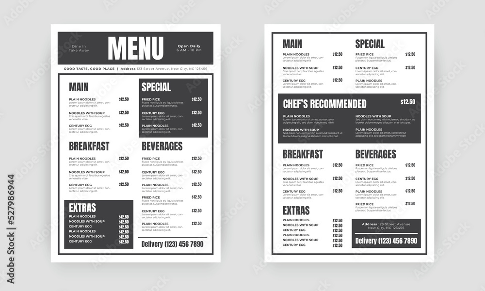 Restaurant menu template. social media marketing web banner template design. healthy food business online promotion flyer with abstract background, logo and icon. Sale cover.