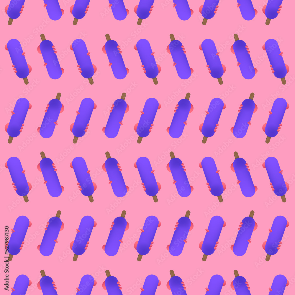 Fototapeta premium Colorful Ice cream Pattern