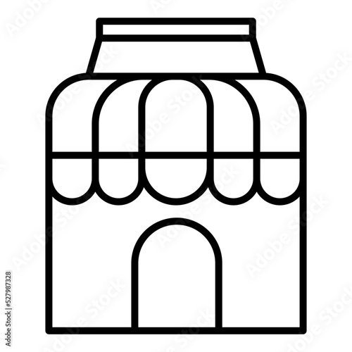 shop building illustration