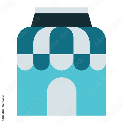 shop building illustration