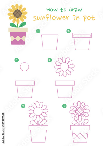 How To Draw A Pot Step By Step - Pot Drawing Easy 