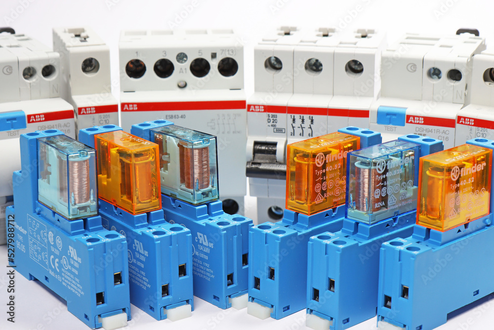Electromagnetic relays for switching signals in the electrical panel on ... Circuit Diagram