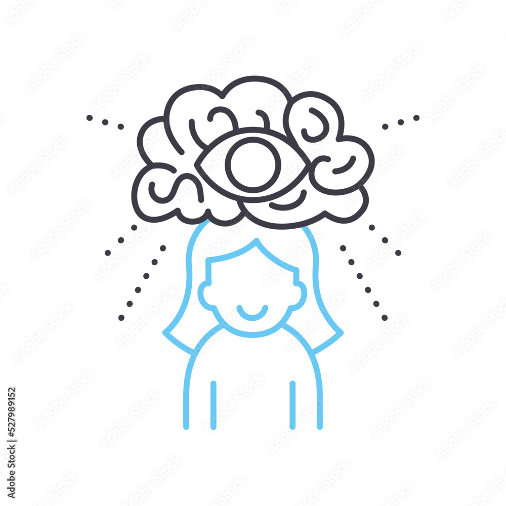 visualisation line icon, outline symbol, vector illustration, concept sign visualisation line icon, outline symbol, vector illustration, concept sign