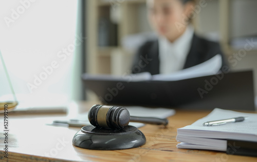 Lawyers having Concepts of Legal services at office 