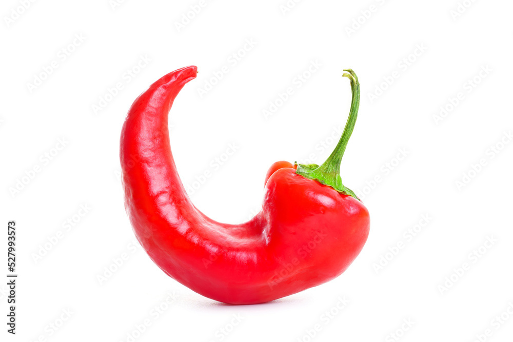 Red chili pepper isolated on white background Red chili pepper isolated on white background