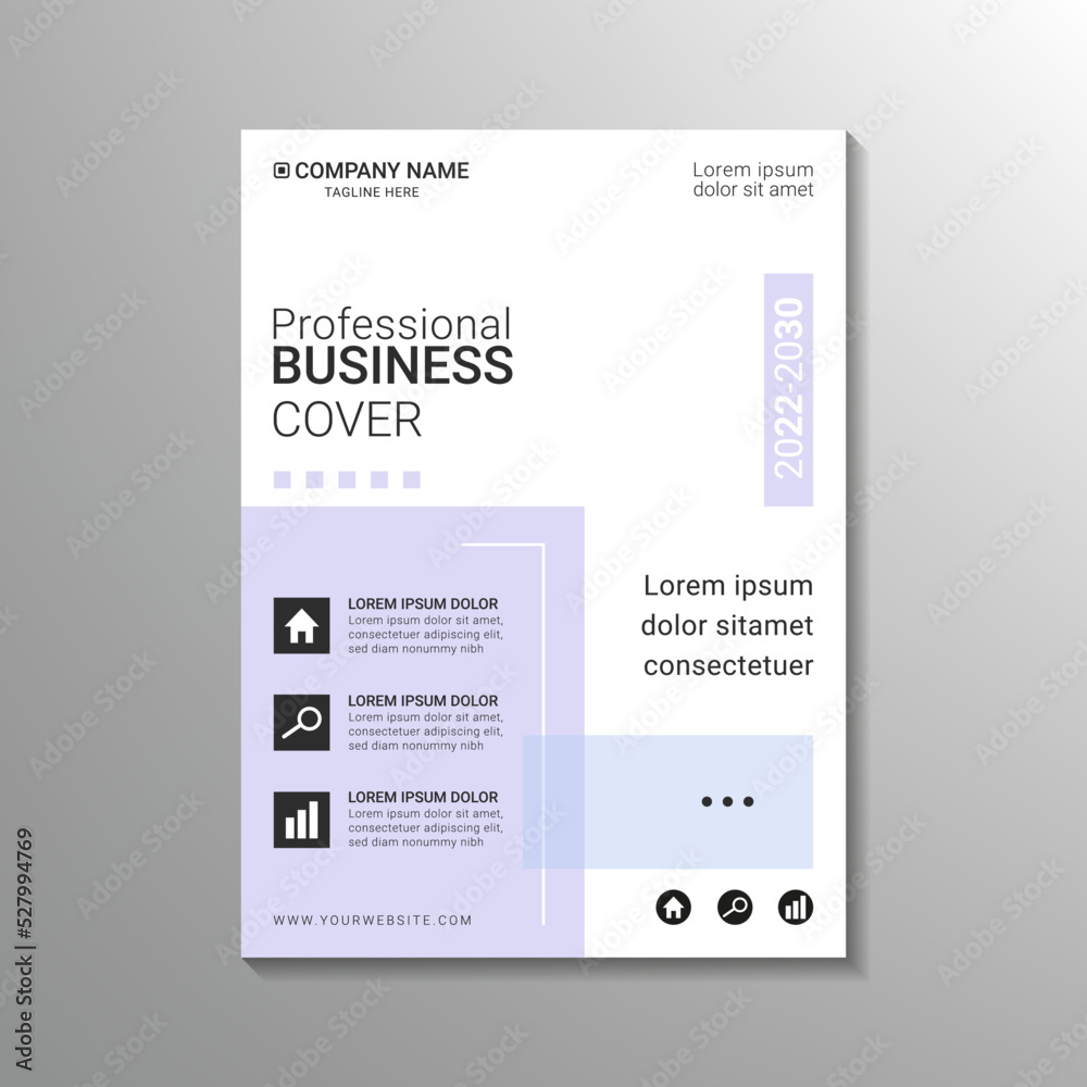 simple creative business cover design template