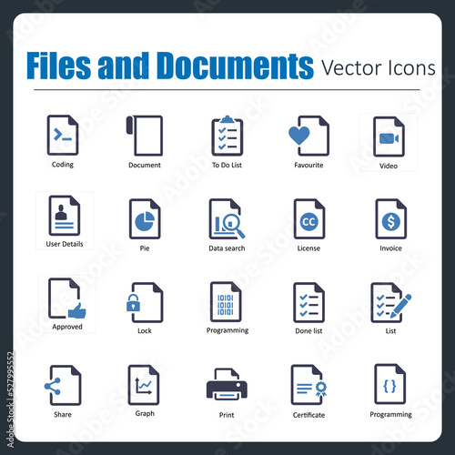 Files and Documents © popcornarts