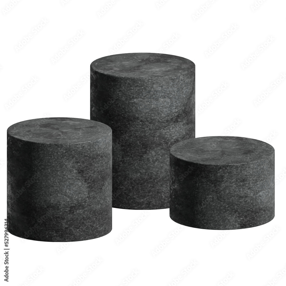 3d podium platform. 3d cylinders. Realistic black pedestal stages. Podium for product presentation. 3d podium platform. 3d cylinders. Realistic black pedestal stages. Podium for product presentation.