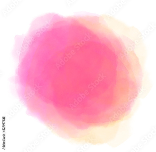 Pink watercolor blot