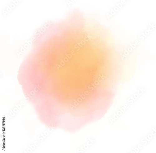 pink yellow watercolor stain