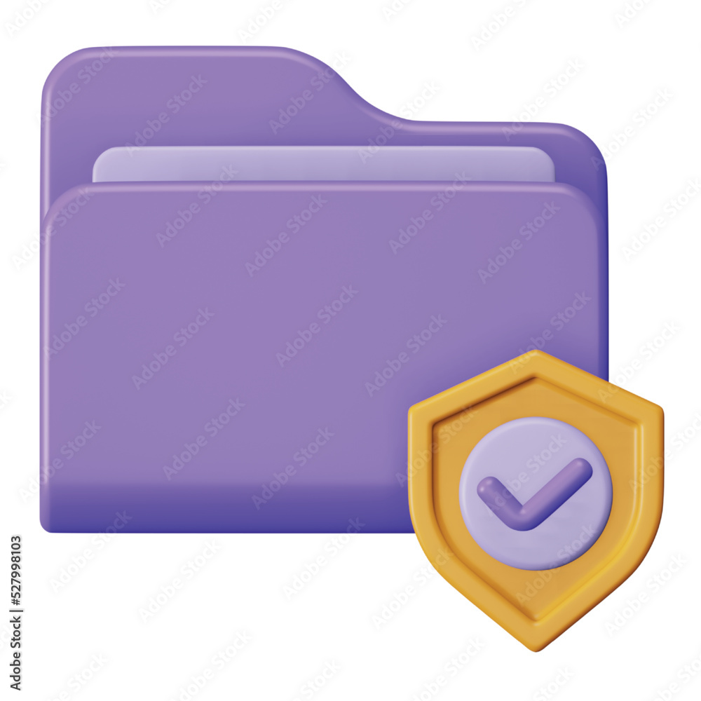 Data protection 3d rendering isometric icon. Data protection 3d rendering isometric icon.