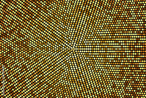 Vector golden disco background. Gold glitters on a black background.