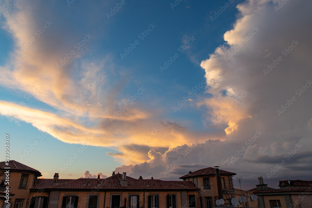 Storm clouds at sunset over Rome, Italy Storm clouds at sunset over Rome, Italy