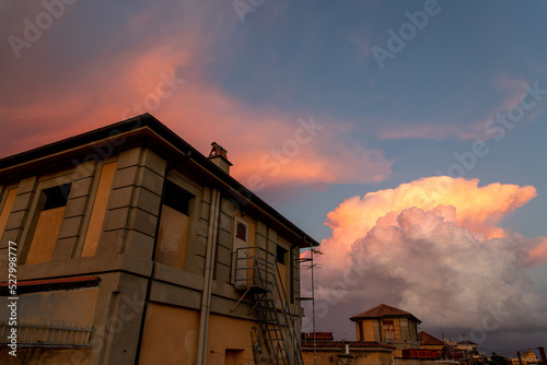 Photography Storm clouds at sunset over Rome, Italy