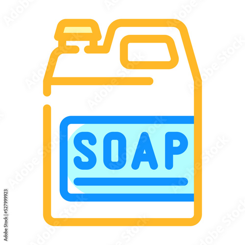 soap canister color icon vector. soap canister sign. isolated symbol illustration