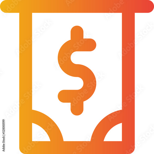 withdraw gradient icon