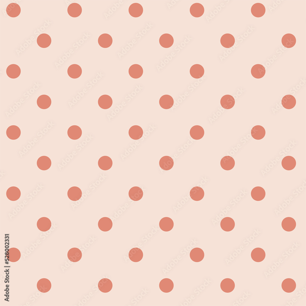 Seamless pattern in pink polka dots on a light background