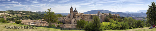 Panorama, Urbino, miasto, Italy