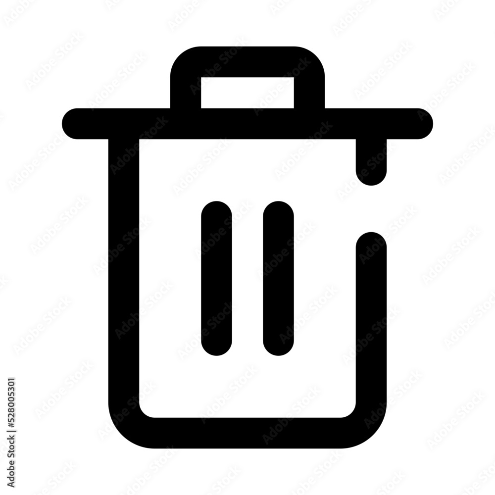 trash line icon